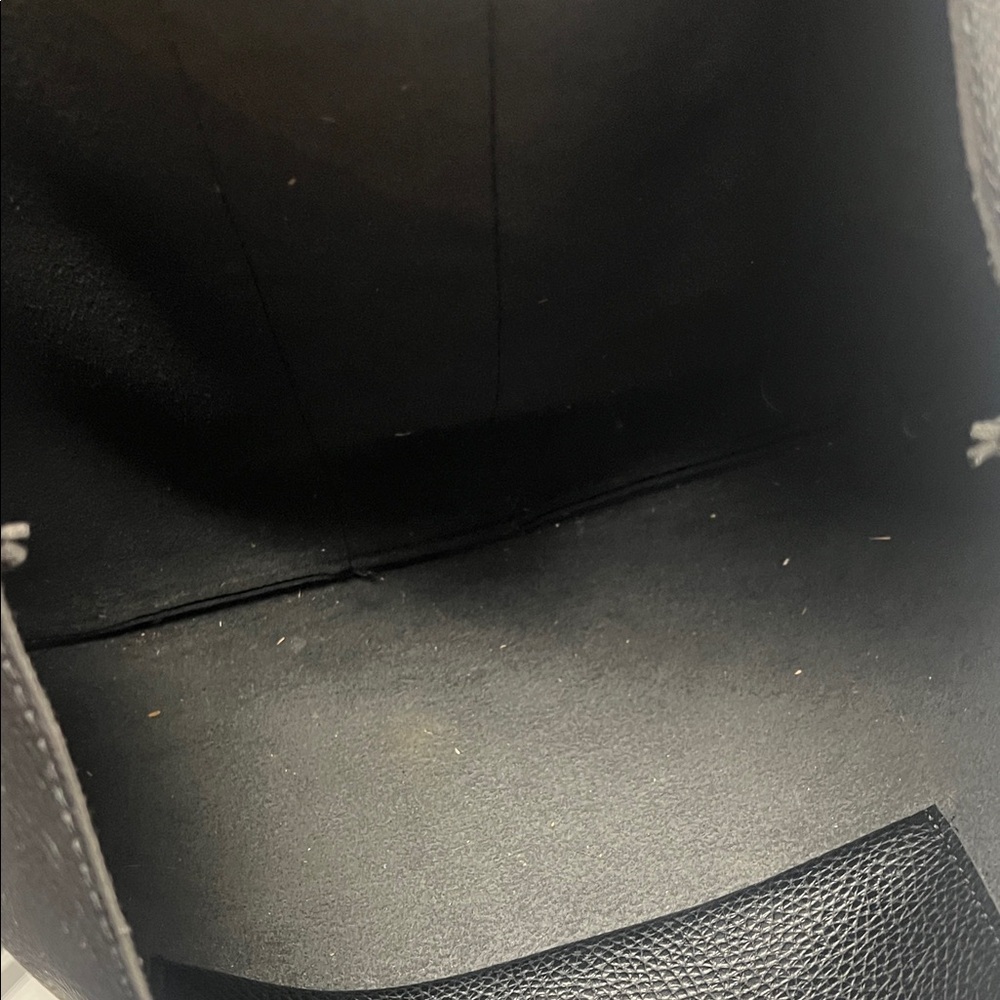 Black and Gray Leather Tote Bag - Picture 2 of 2